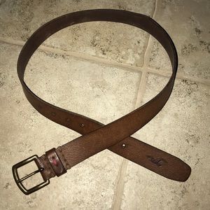 Men’s Brown Leather Belt Hollister Size 30
